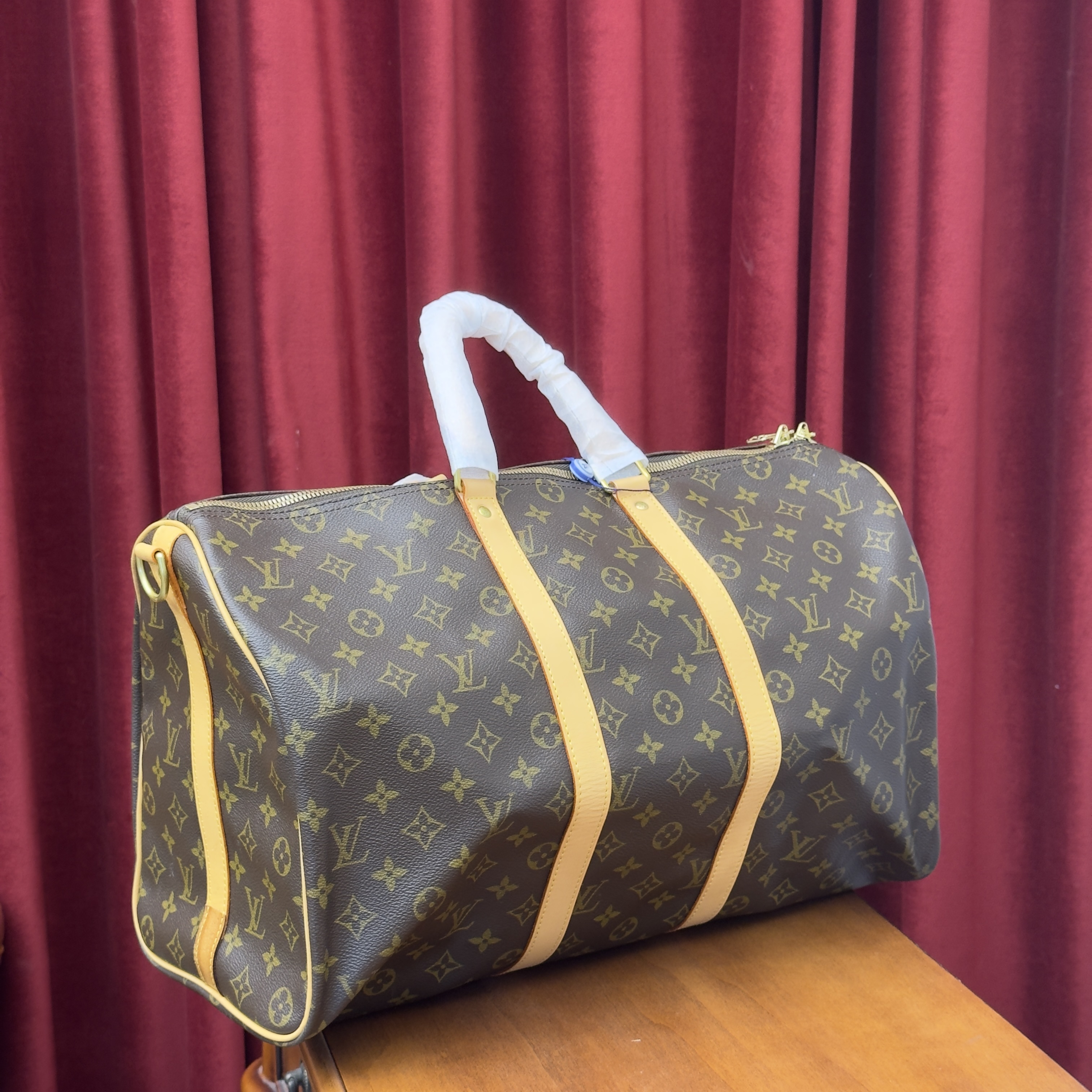 修复品lv更换植鞣革  keepall旅行袋经典中古