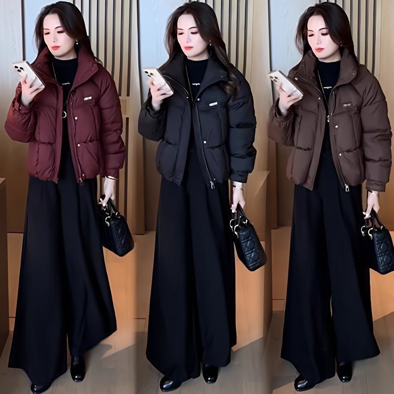 2025新款宽松短款棉衣女士冬季修身短棉服显瘦时尚洋气面包服