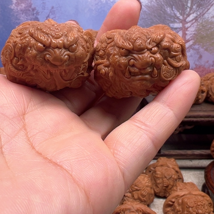 核桃把件蛤蟆头貔貅