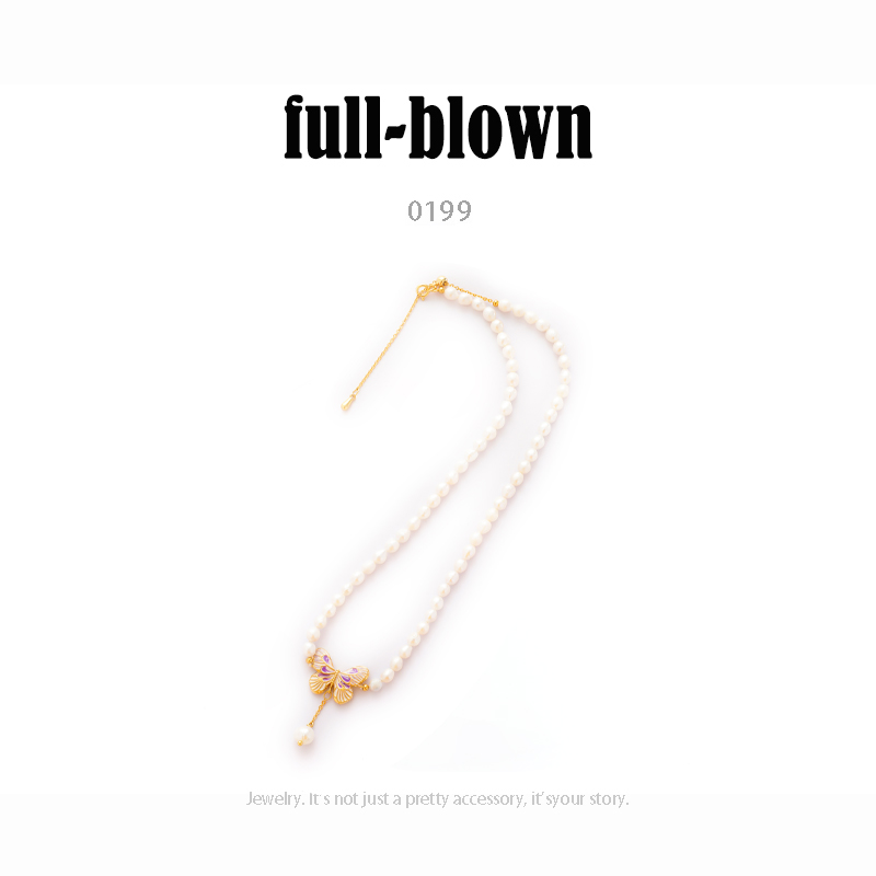 铜合金项链 FB时尚百搭轻奢设计师项链~0199