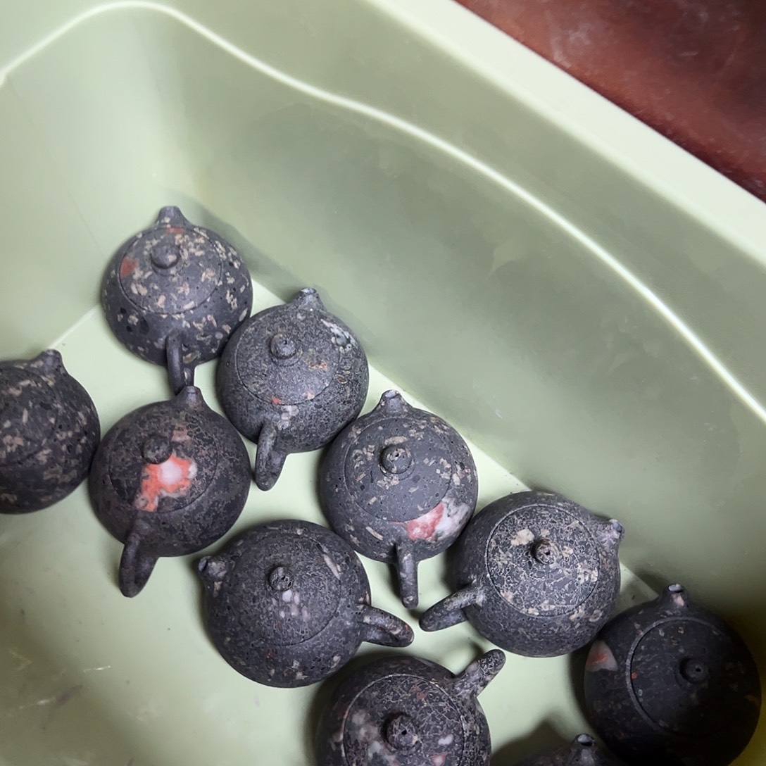 遇壶堂安山玉小西施无暇花色随机