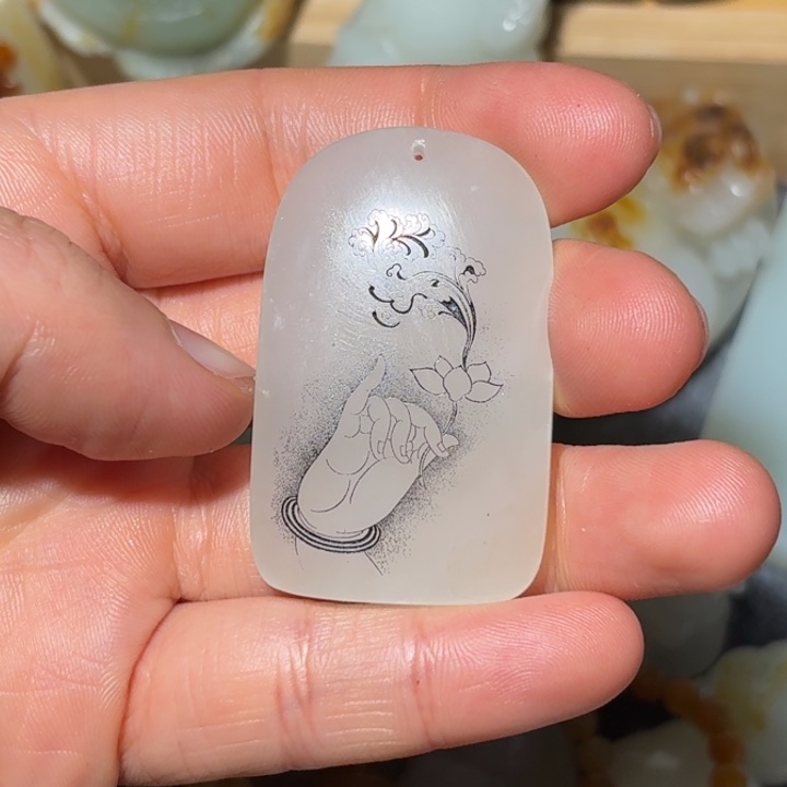 和田玉（白玉）戒指未镶嵌