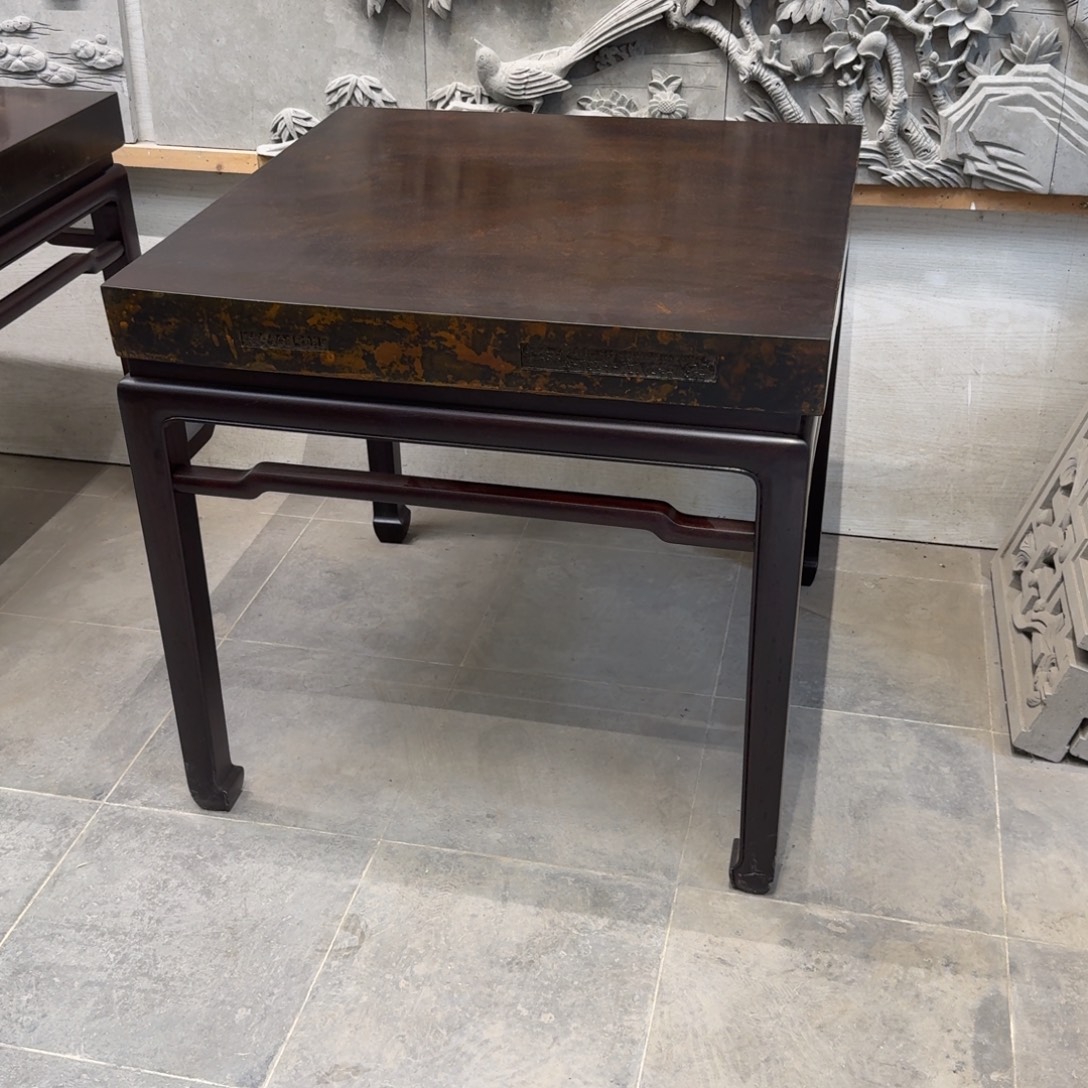 砖雕80x80 乌金色 一套 高77cm