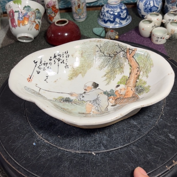 紫砂茶叶罐粉彩88888888