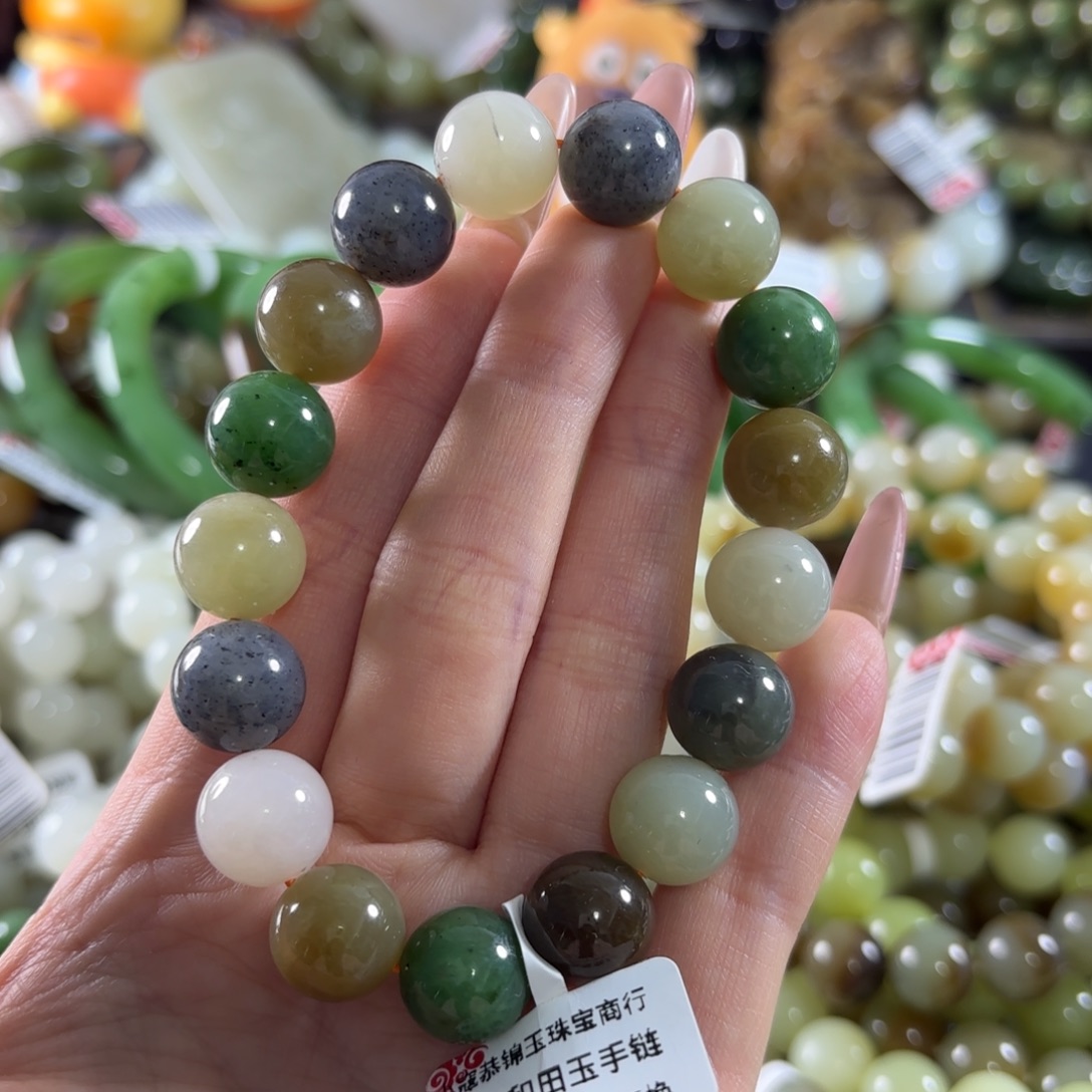 和田玉未镶嵌手链158