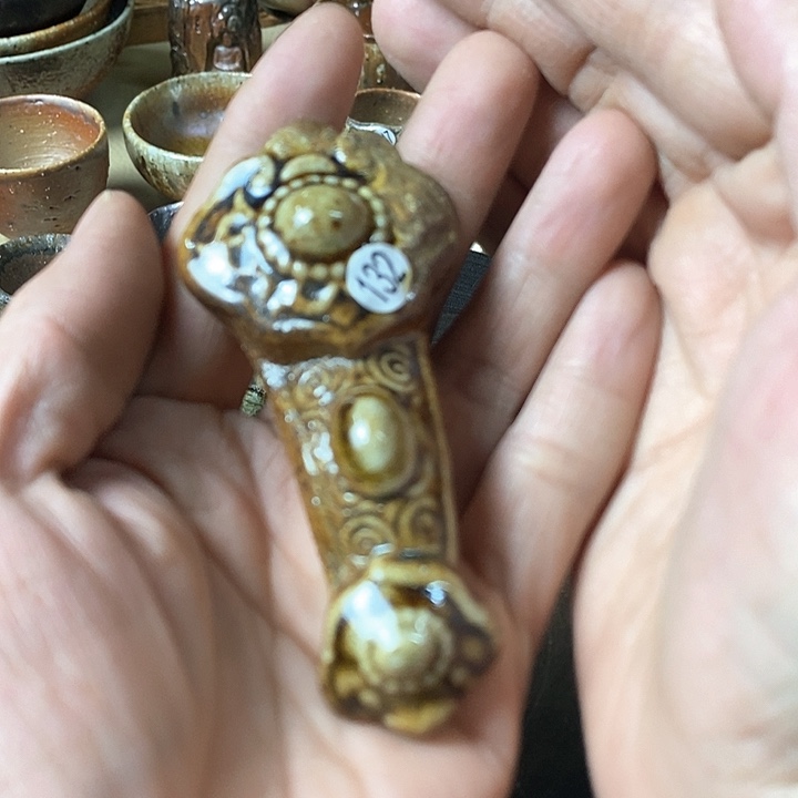 杯手工粗陶、柴烧茶器