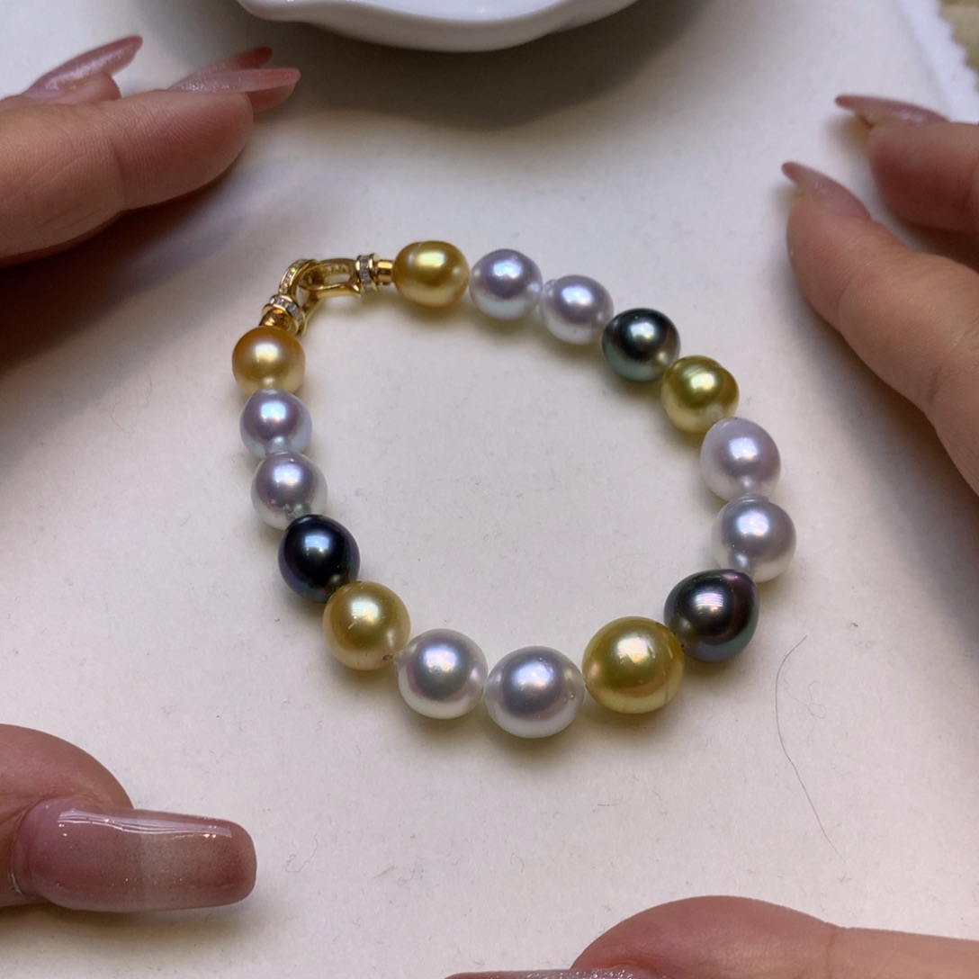 未镶嵌手链海水珍珠