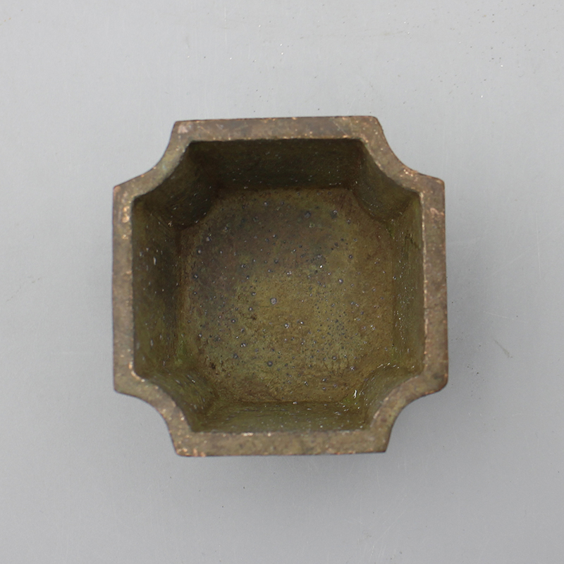 6393古陶瓷-清代八方铜香炉