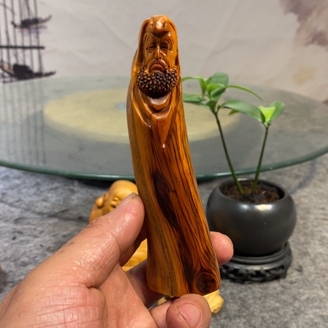 【闪购商品】柏木（崖柏）根雕木雕工艺品摆件家居手把件