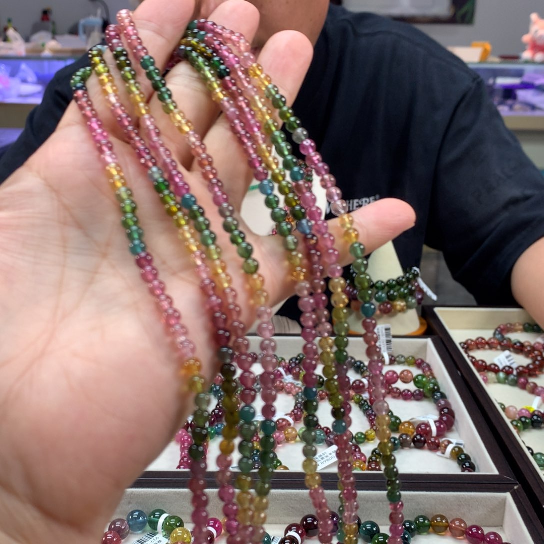 手链未镶嵌碧玺多样性发其一条4.5左右