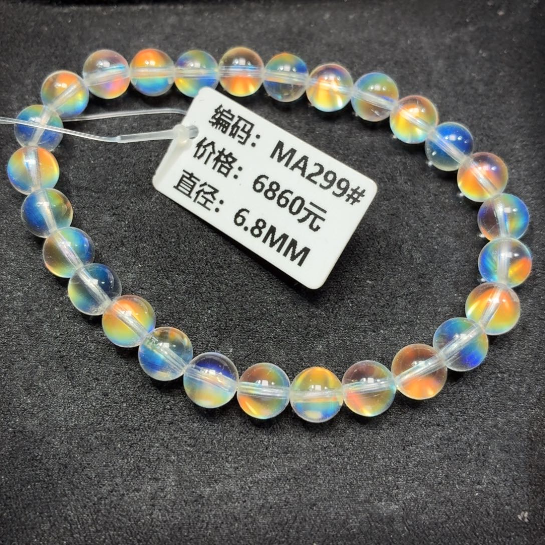 月光石未镶嵌手链MA299#6.8mm