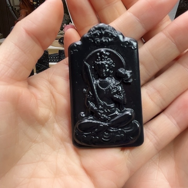 承***风和田玉（墨玉）未镶嵌颈饰虚空