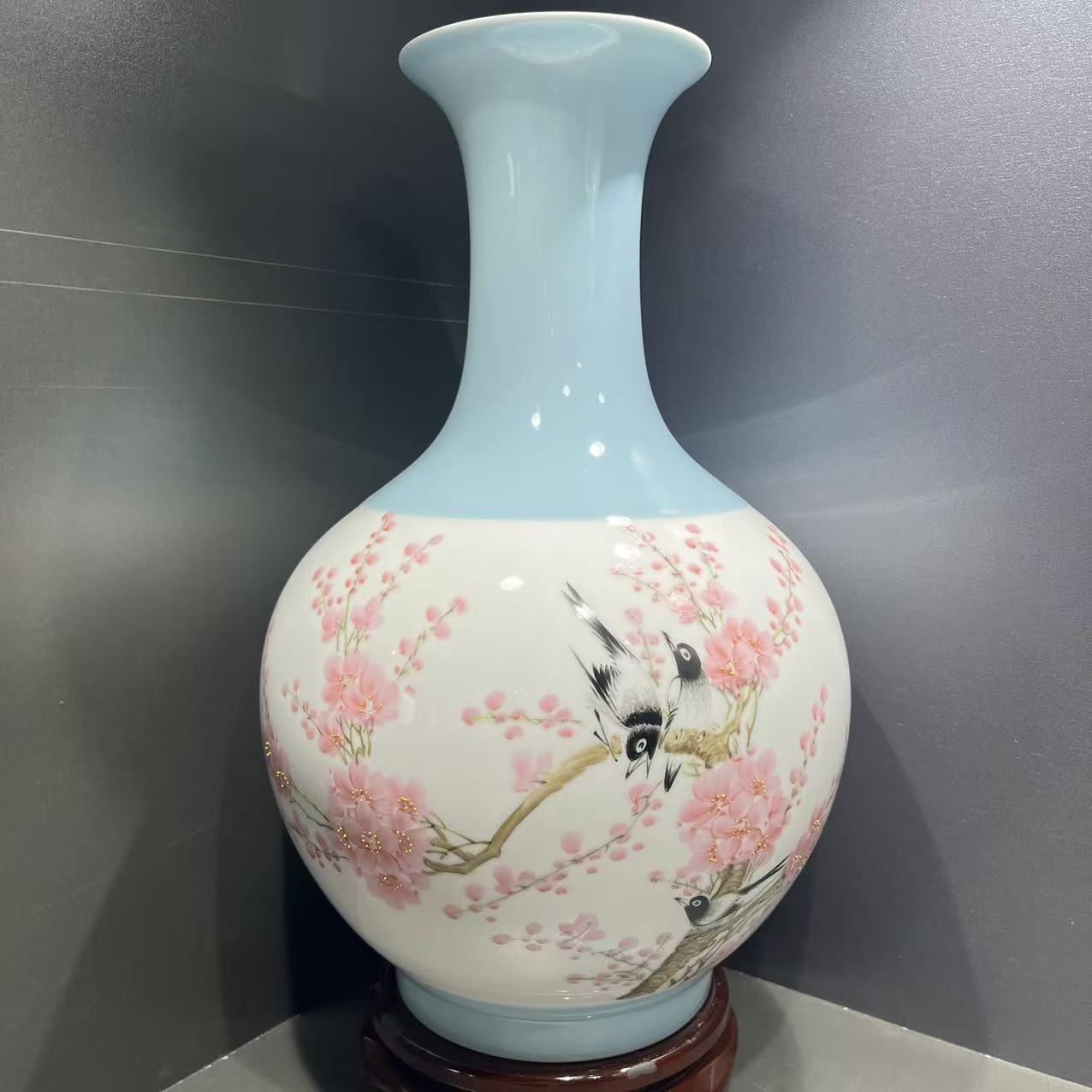 【文燕专属】景德镇鸟语花香陶瓷赏瓶