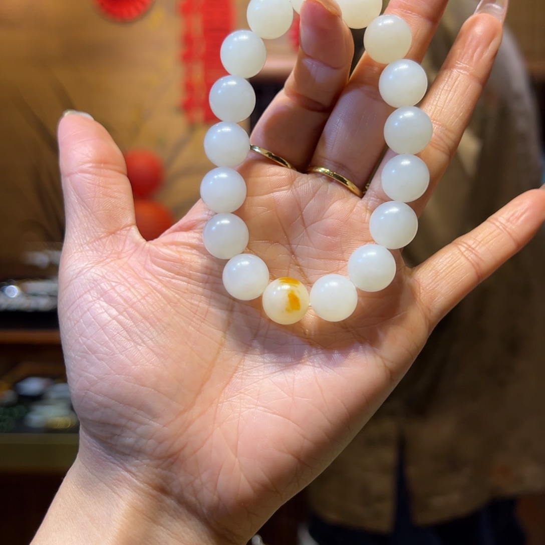 和田玉手链未镶嵌12