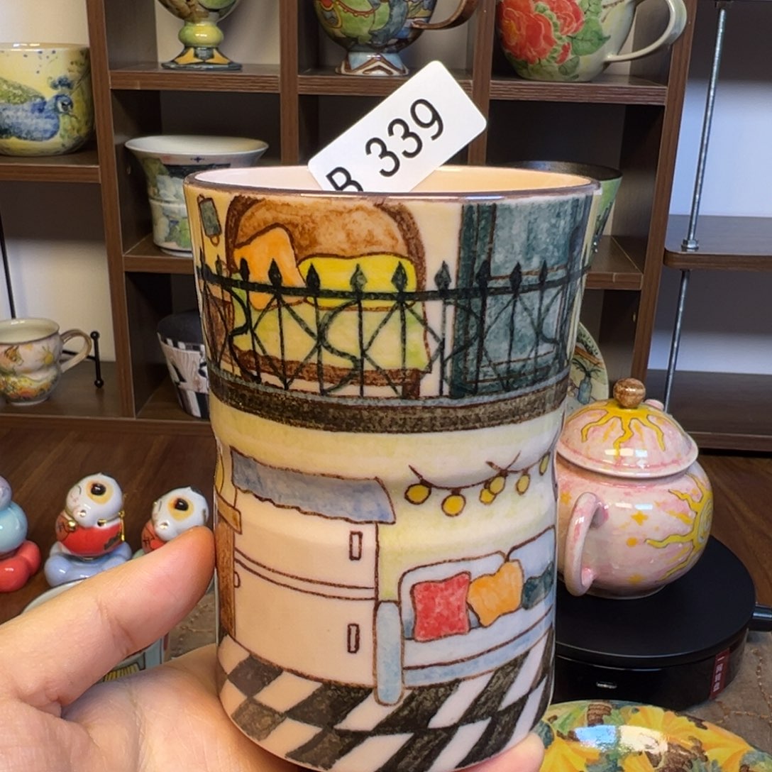 原创手绘高温釉下彩