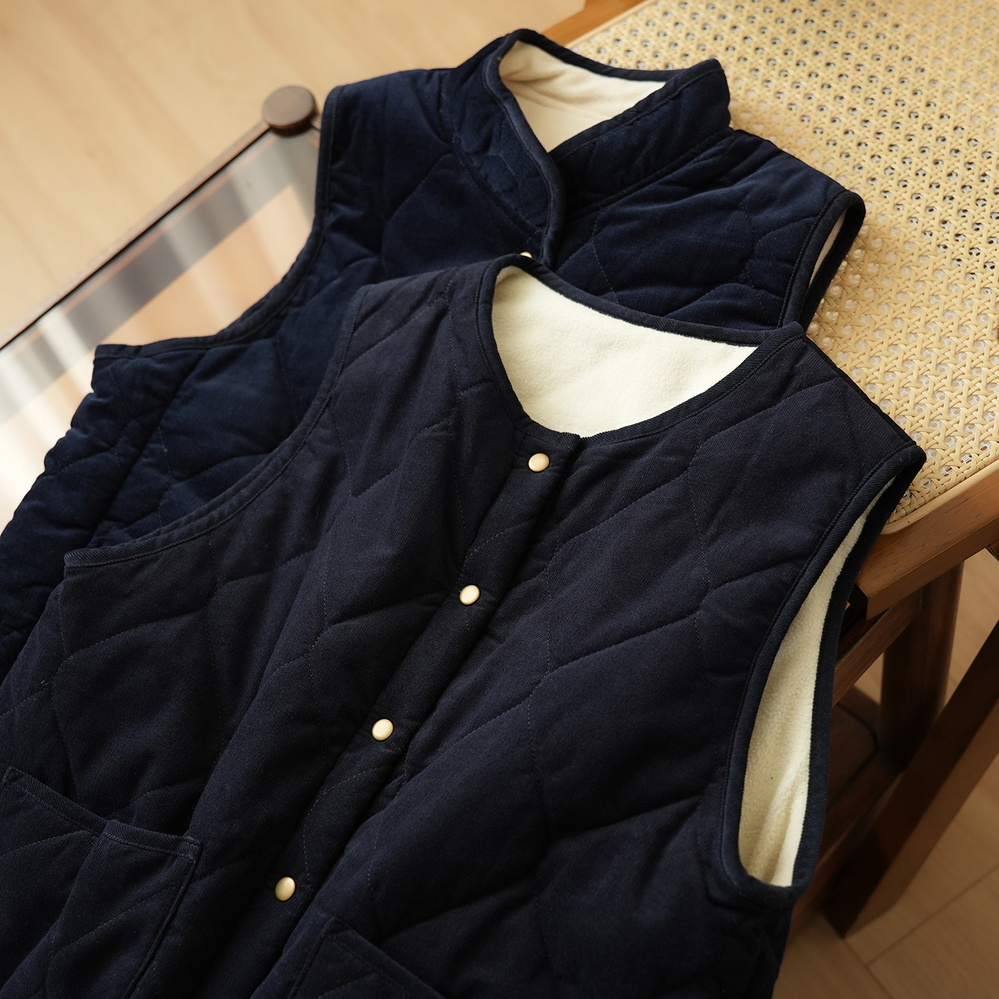 【秋冬氛围感】灯芯绒马甲 圆领坎肩 纯棉百搭秋冬85617 