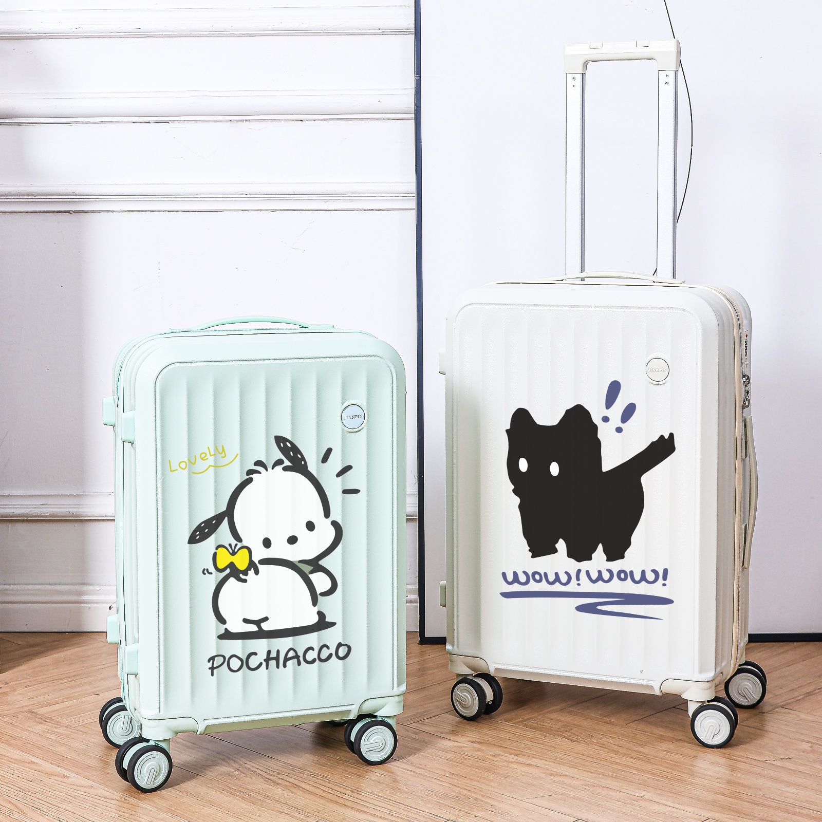 糖果色行李箱2024新品拉杆箱登机旅行箱18寸密码万向轮26寸大容量