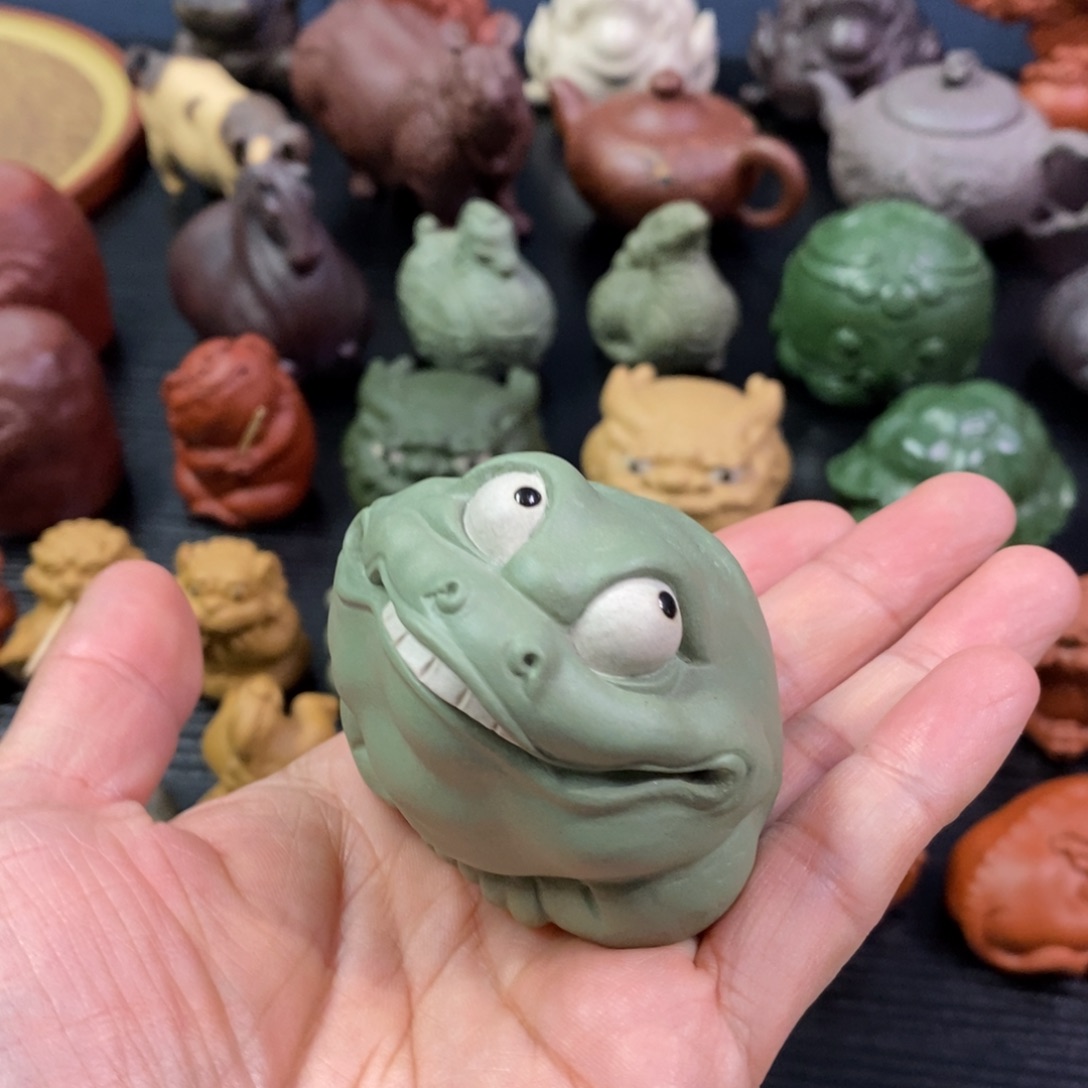 茶宠紫砂财源滚滚 心眼多多金蟾