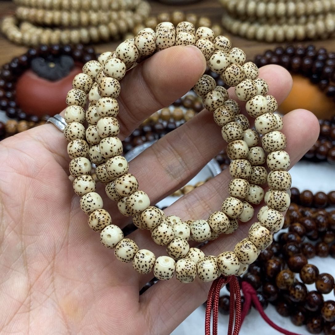 星月菩提手串脱脂海南料6-7