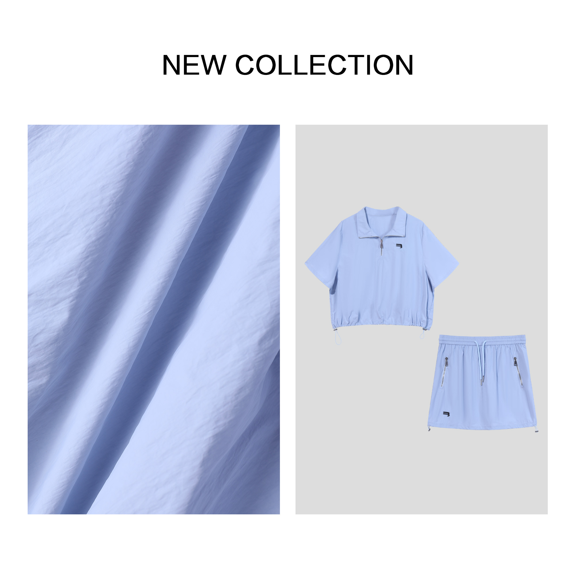 《婷婷专属》D1F38005A 女士秋季时尚套装 纯色衬衫+包臀短裙