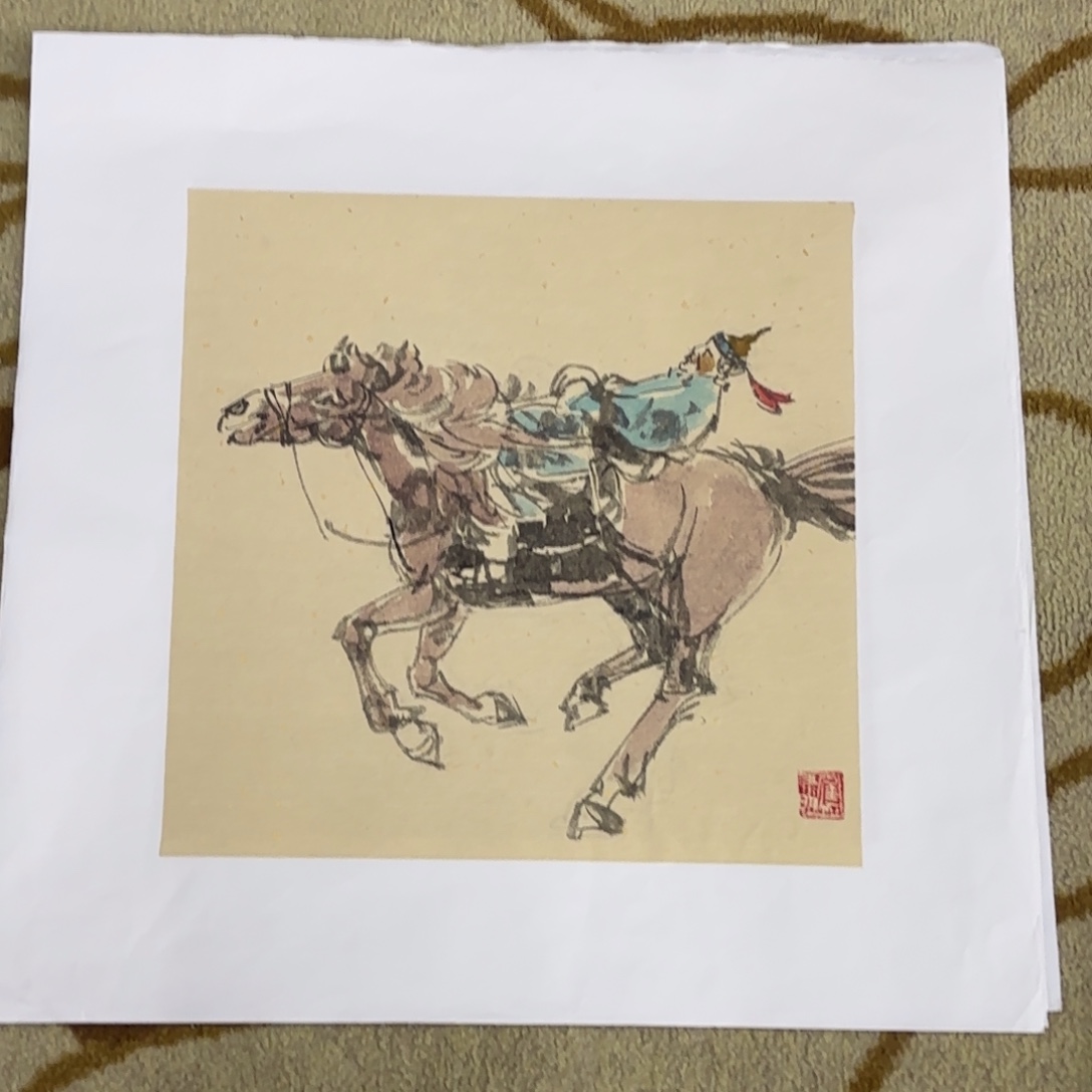 国画焦禄明一平尺艺