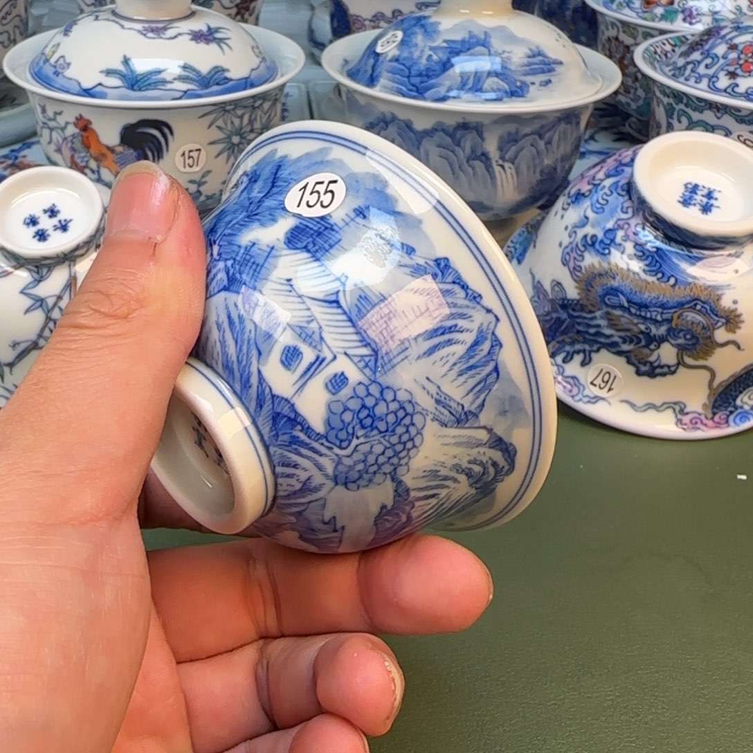 彦祖纯手工手绘茶具155