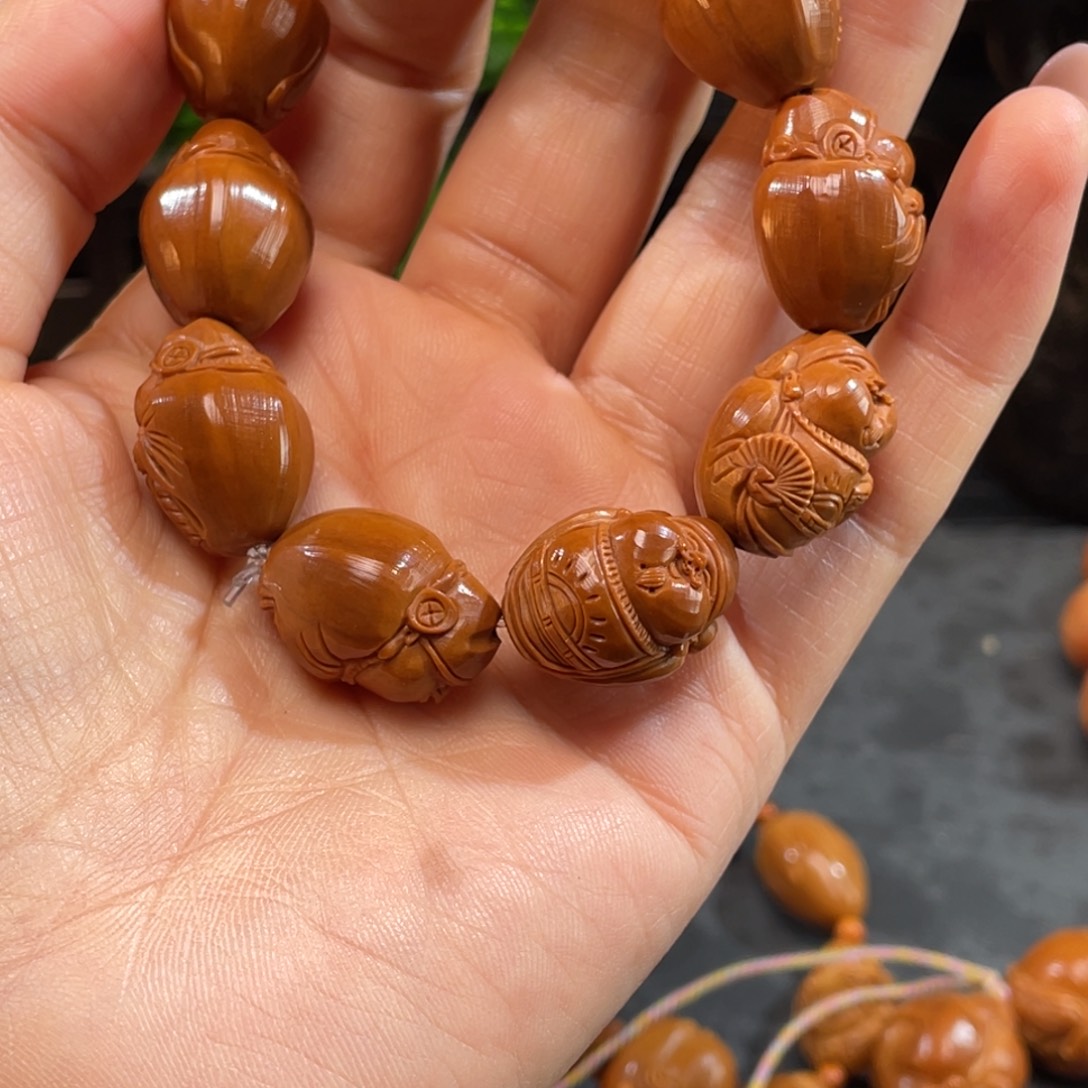 破***蝶手串/手链橄榄核地主财神