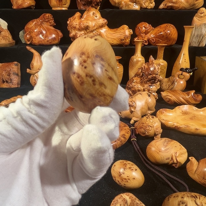 柏木（崖柏）步****?崖柏 手工制作 小手把