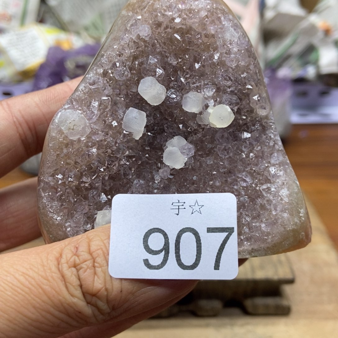 紫晶天然水晶摆件未镶嵌