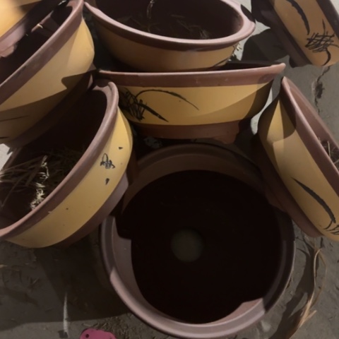 紫砂花盆100-9。100-9