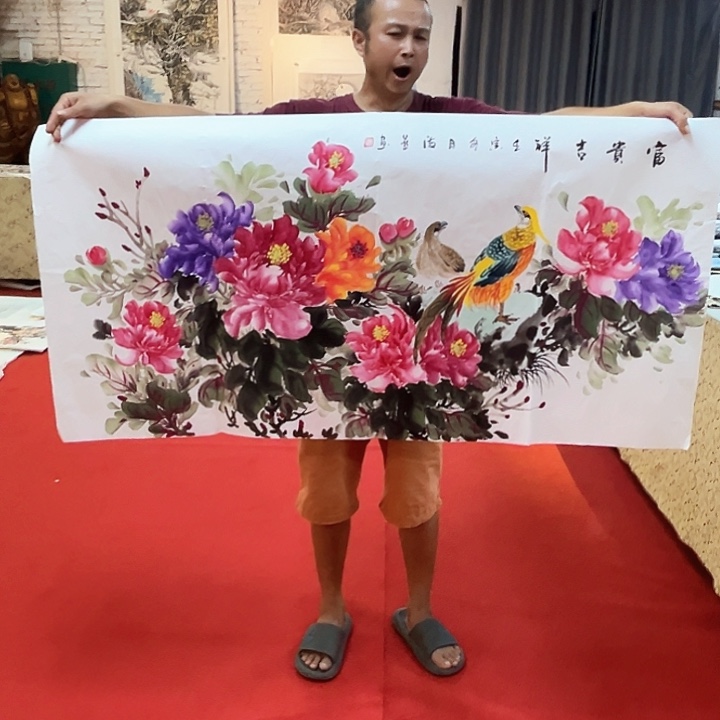 国画手绘国画作品