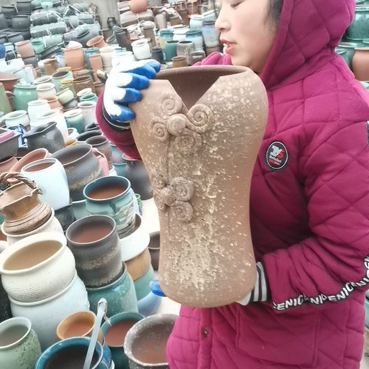 红陶口17高37瑕疵