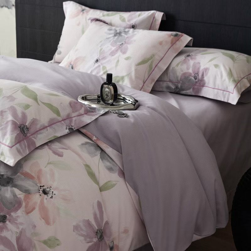 柔岛家纺 秋冬加厚纯棉磨毛亲肤四件套印花