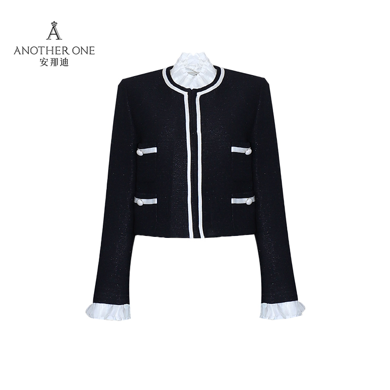 ANOTHER ONE安那迪小香风外套女款简约气质上衣时尚百搭