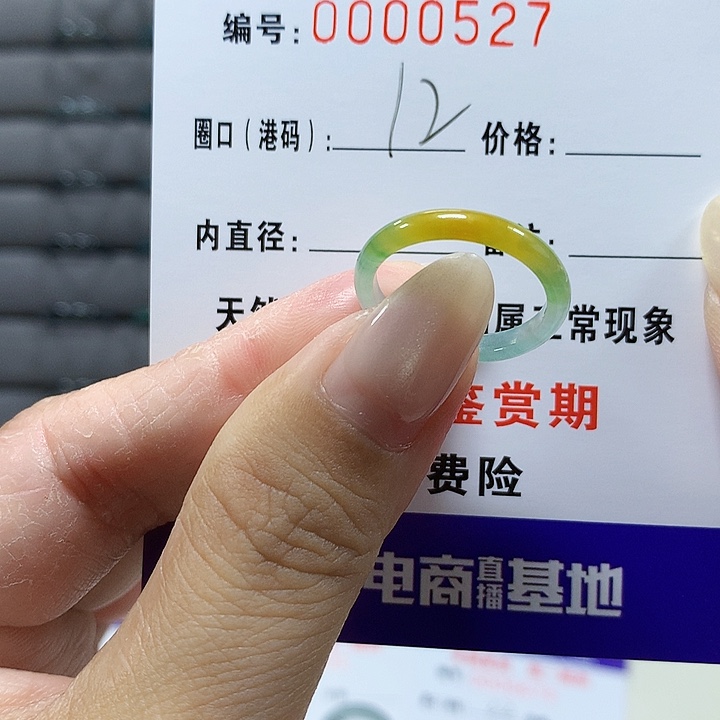 翡翠未镶嵌戒圈0527