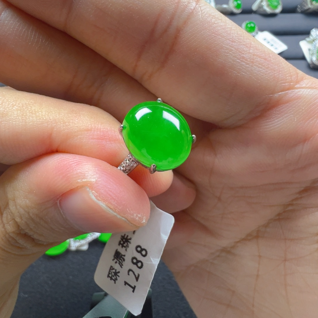 翡翠银S925镶嵌颈饰