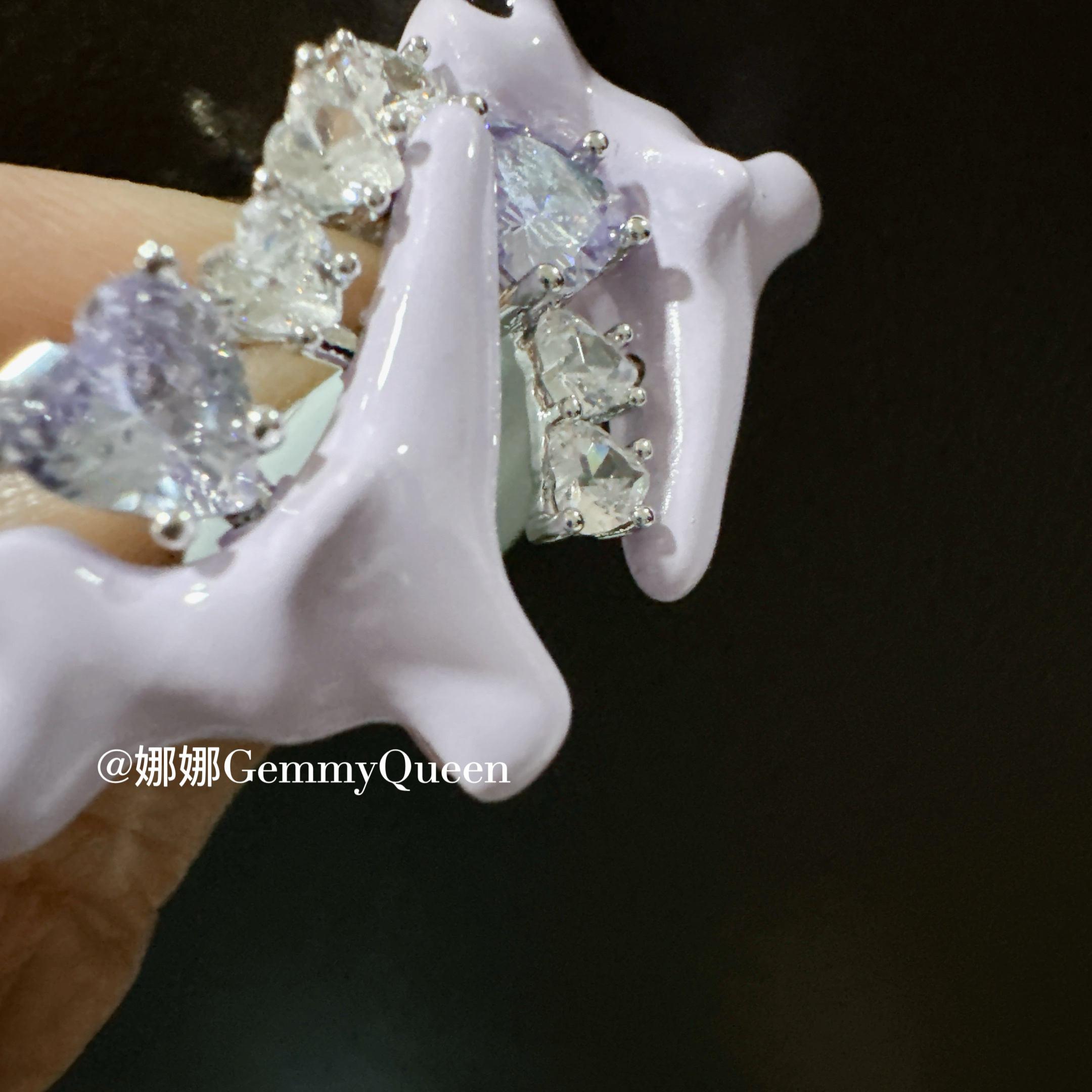 铜合金合成锆石耳饰 娜娜GemmyQueen耳环GQ05575