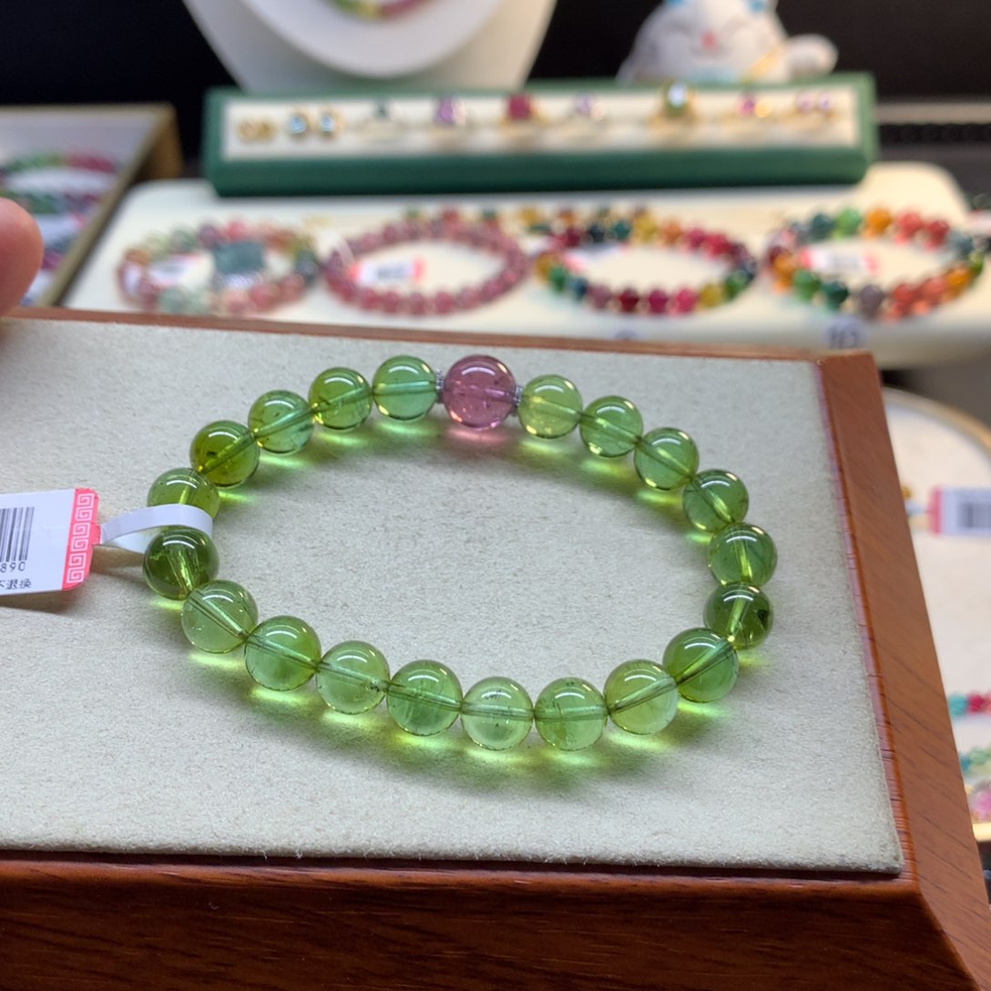 手串未镶嵌碧玺绿碧玺