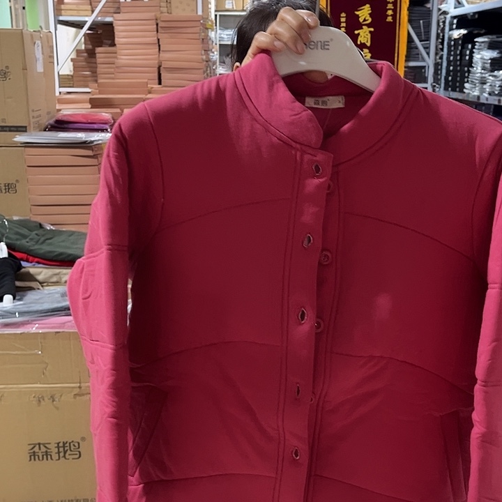 棉衣170尺码女款红色