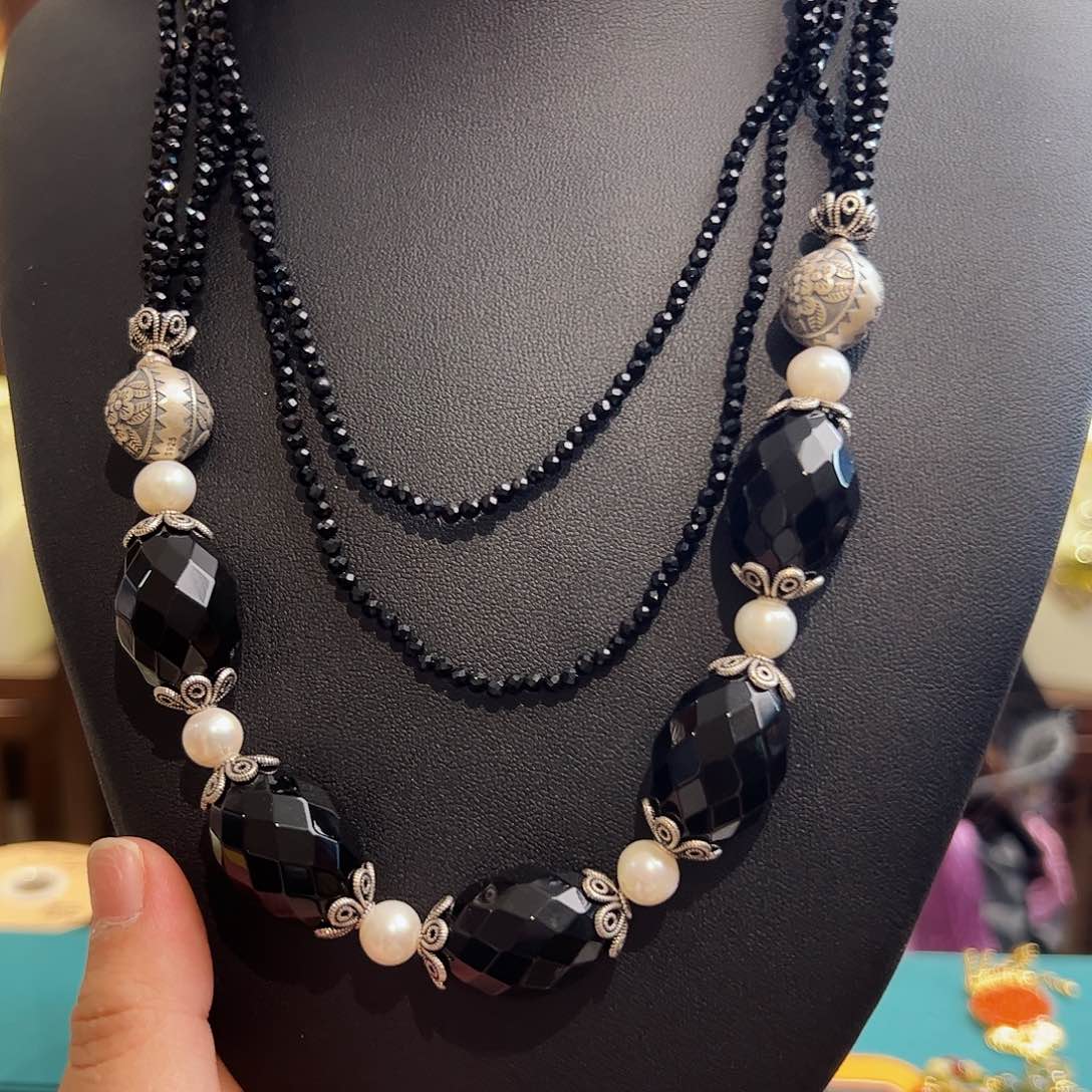 玛瑙颈饰未镶嵌古风