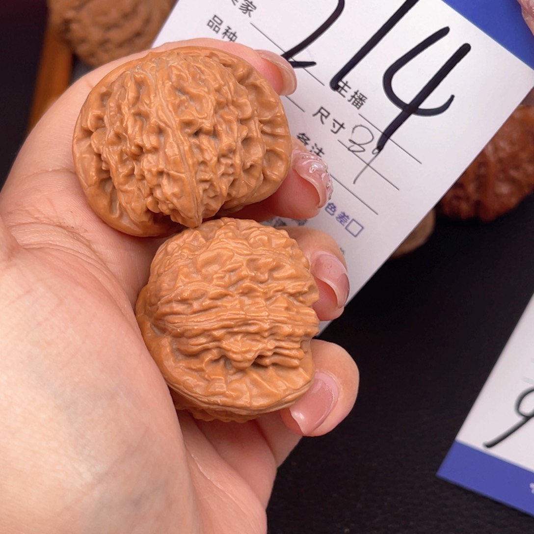 桃核吊坠竖*闷白39尺寸y