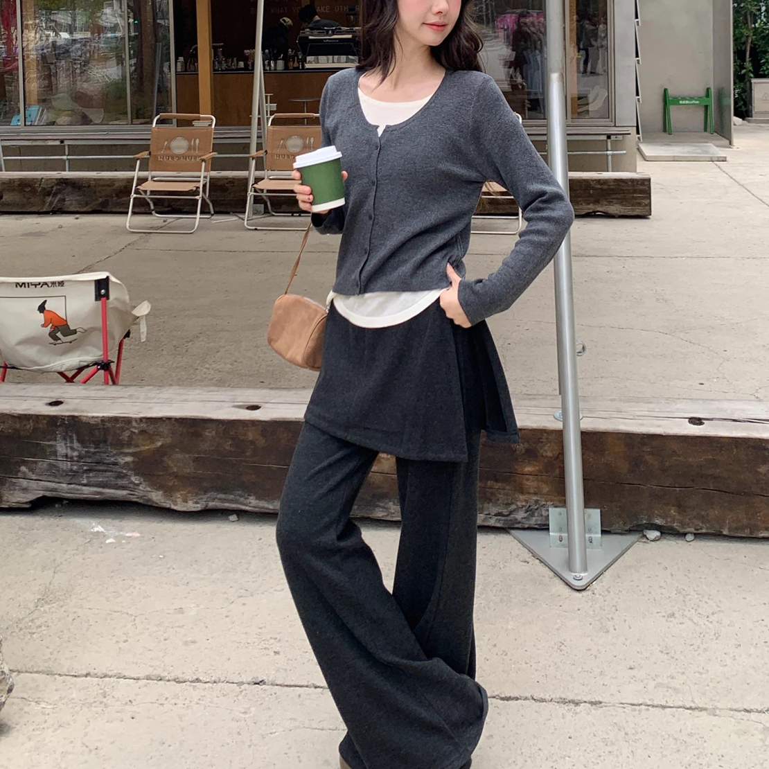 两色韩系“屁帘休闲裤”