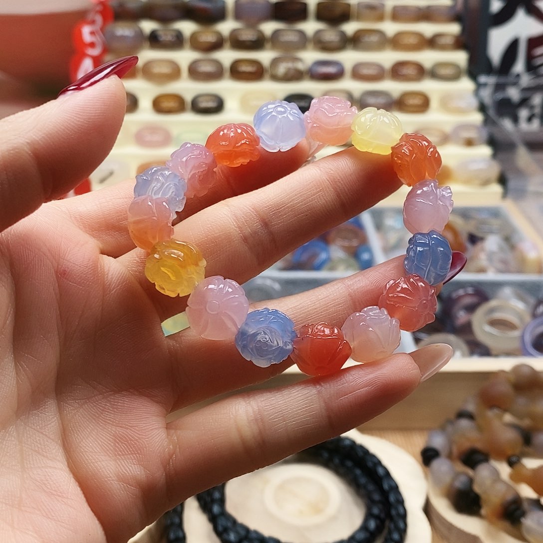 安***浪玛瑙/玉髓未镶嵌戒指