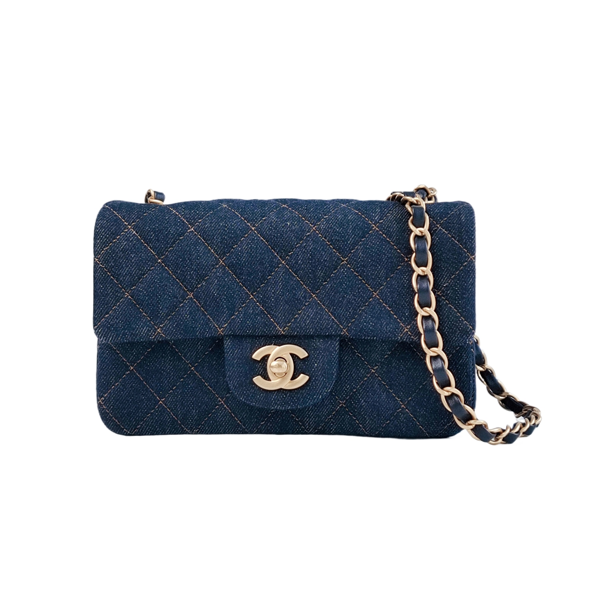 95新 香奈儿 安洁利严选CF 大迷你/BK0149642 斜挎包