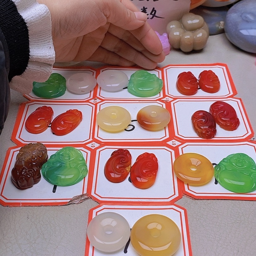 【闪购商品】未镶嵌玛瑙/玉髓珠宝半成品6***3