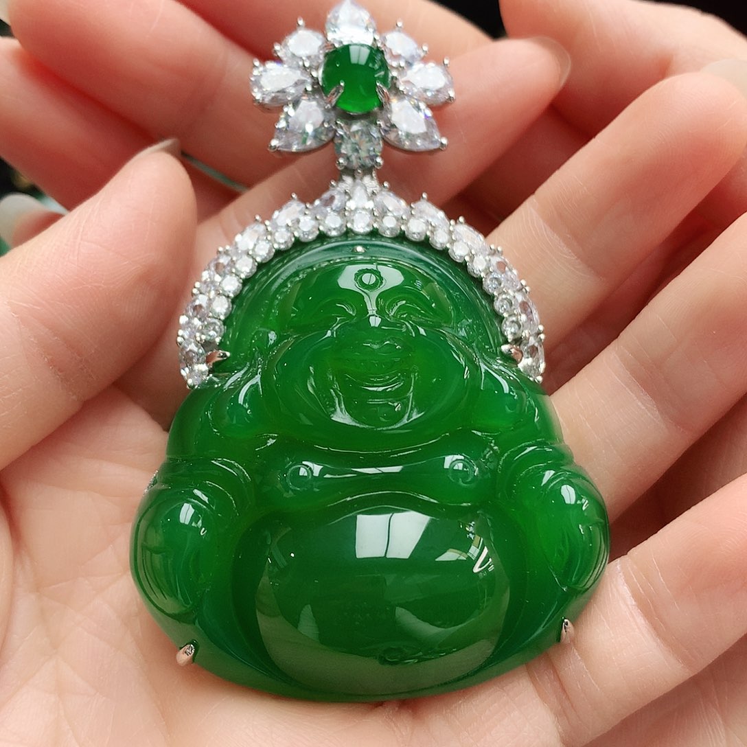 玛瑙/玉髓吊坠银S925镶嵌