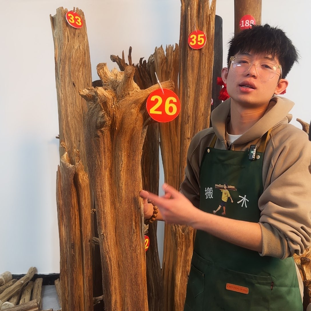 沉香摆件天然沉香原木摆件➕底座