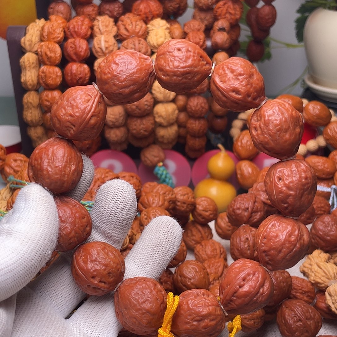 下***虎手串文玩核桃秋子