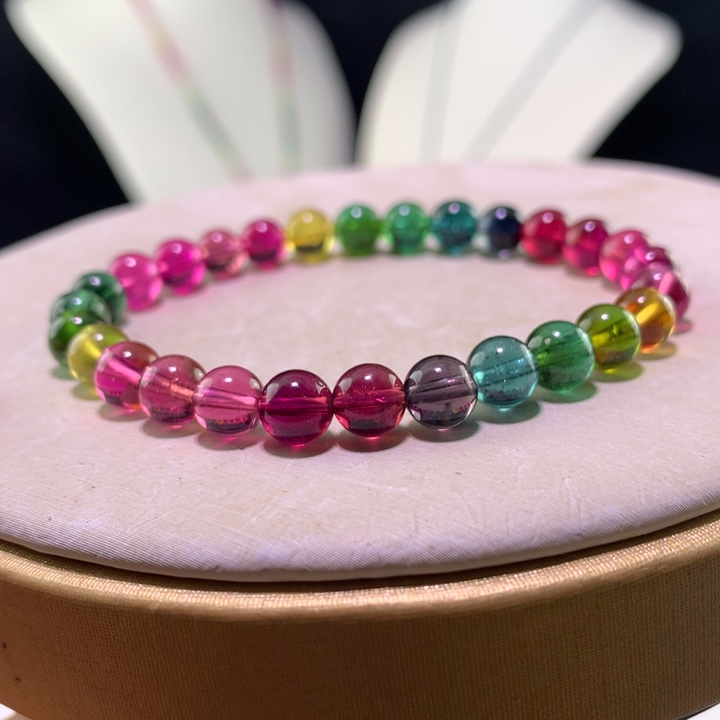 双色碧玺手链未镶嵌