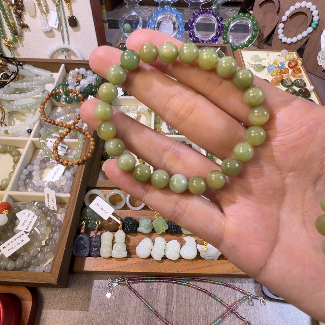 和田玉未镶嵌手链